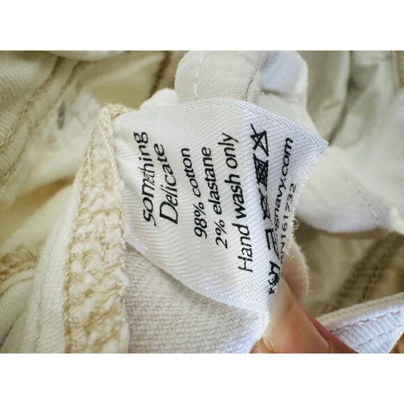 SOMETHING NAVY White Two Tone Denim Cotton Extra Wide Flair Jeans Size 25 - Picture 13 of 16